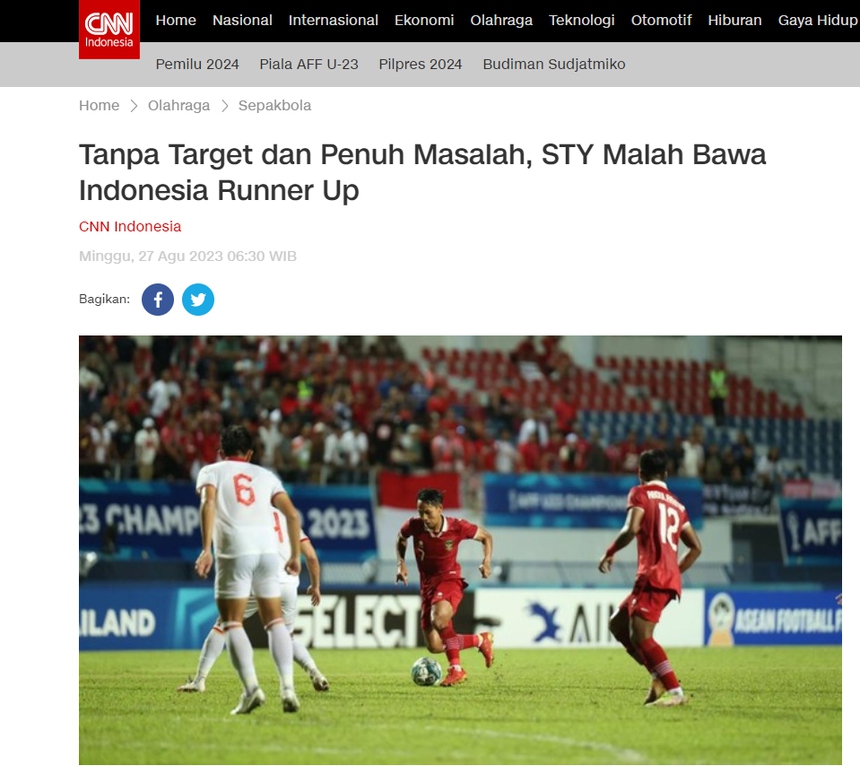 U23 Việt Nam vô địch Đông Nam Á, báo Thái ngưỡng mộ, truyền thông Indonesia tiếc nuối - Ảnh 4. U23 Việt Nam vô địch Đông Nam Á, báo Thái ngưỡng mộ, truyền thông Indonesia tiếc nuối - Ảnh 4.