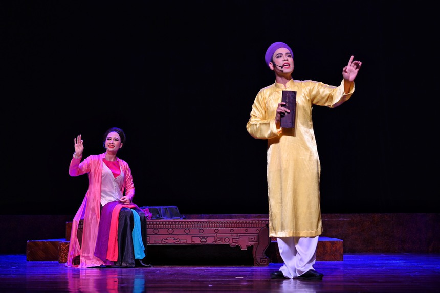 Chị Hằng biên tập - Chèo cổ Quan Âm Thị Kính 'cháy vé' trước giờ diễn - Ảnh 2.