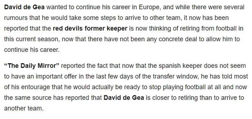 Buồn như De Gea: Bơ vơ sau khi bị Ten Hag đẩy khỏi MU, giờ phải nghĩ đến chuyện giải nghệ - Ảnh 3.