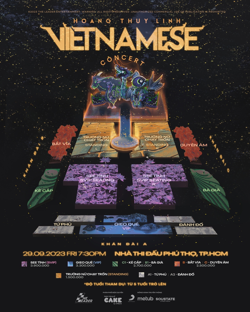 Hoàng Thùy Linh công bố giá 6 hạng vé concert 'Vietnamese': Vé cao nhất 3,9 triệu đồng - Ảnh 1.