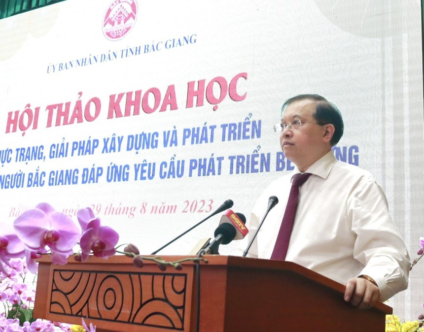 Chị Hằng biên tập - Ngày 29/8 sẽ diễn ra hội thảo khoa học về xây dựng và phát triển văn hóa, con người Bắc Giang - Ảnh 1.