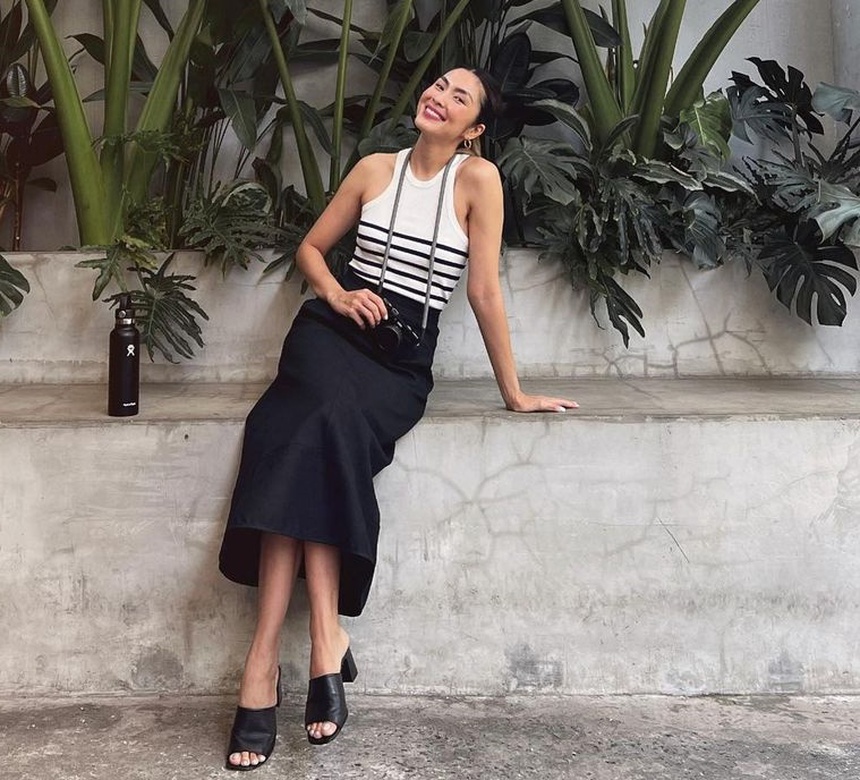 Học mỹ nhân Việt diện chân váy dài tôn dáng tuyệt đối - Ảnh 8.