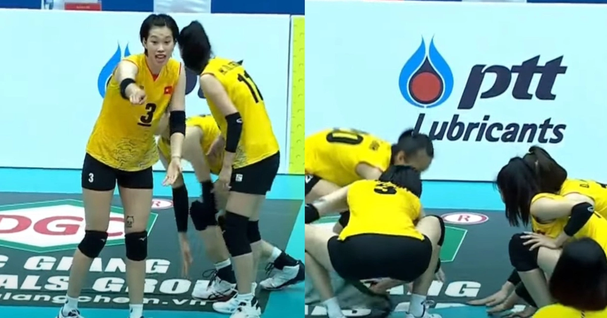 ĐT Thái Lan gặp sự cố như Thanh Thúy và ĐT Việt Nam tại nhà thi đấu Vĩnh Phúc, HLV phải phàn nàn - Ảnh 3.