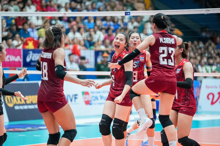 Thái Lan thắng ngược Việt Nam 3-1 ở giải bóng chuyền nữ SEA V.League 2023