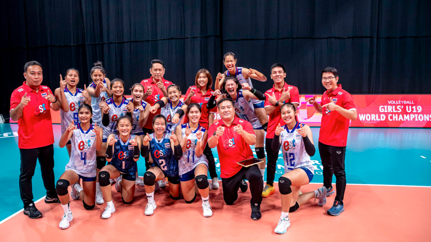 U19 nữ Thái Lan tạo 'địa chấn' trước Trung Quốc ở giải bóng chuyền U19 thế giới - Ảnh 3.