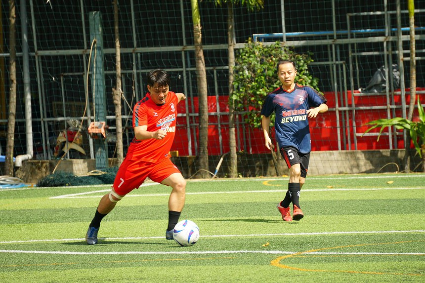 Cơ quan Thông tấn xã Việt Nam khu vực phía Nam thắng trận mở màn Press Cup 2023 - Ảnh 4.