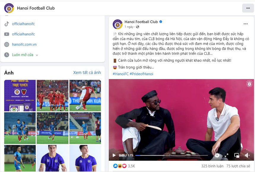 Cuộc đua chuyển nhượng V-League nóng bỏng cả trên MXH, fanpage của các CLB ‘móc máy’ nhau - Ảnh 3.