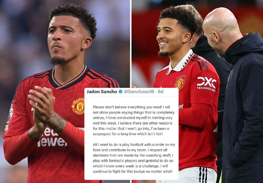 Tin bóng đá MU 13/9: MU công bố hợp đồng tài trợ kỷ lục, Sancho làm lành với Ten Hag - Ảnh 3.