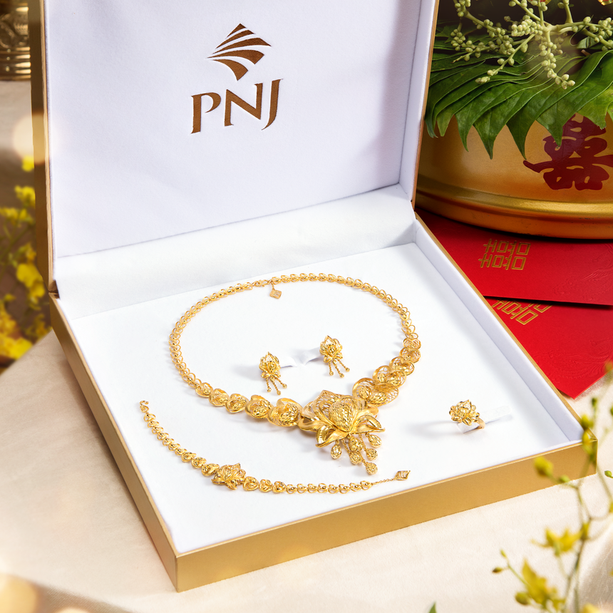 PNJ ra mắt bộ sưu tập trang sức cưới Trầu Cau PNJ - Ảnh 1. PNJ ra mắt bộ sưu tập trang sức cưới Trầu Cau PNJ - Ảnh 1.