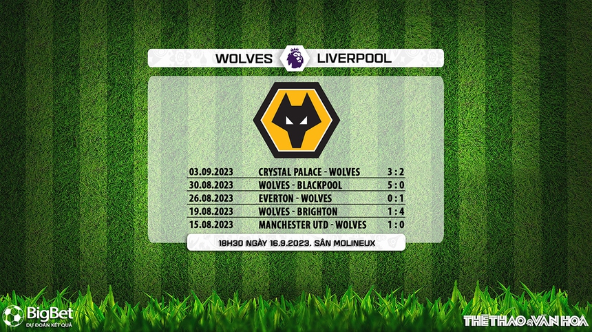Nhận định bóng đá Wolves vs Liverpool (18h30, 16/9), Ngoại hạng Anh vòng 5 - Ảnh 6. Nhận định bóng đá Wolves vs Liverpool (18h30, 16/9), Ngoại hạng Anh vòng 5 - Ảnh 6.