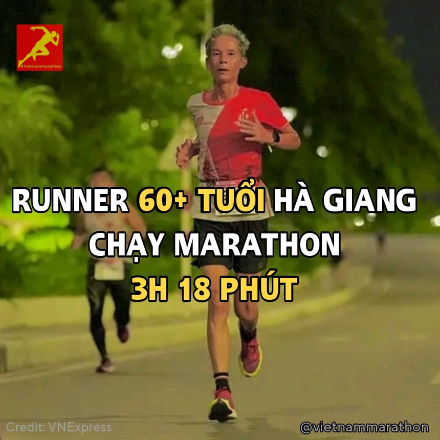 VĐV U60 gây sốt khi chạy marathon với thành tích khủng - Ảnh 2.