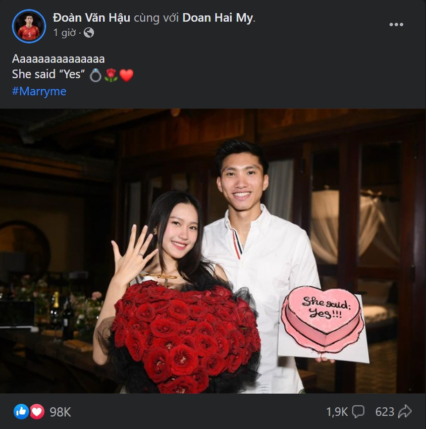 Văn Hậu cầu hôn bạn gái hotgirl Doãn Hải My và cái kết khiến tất cả vỡ òa - Ảnh 2.