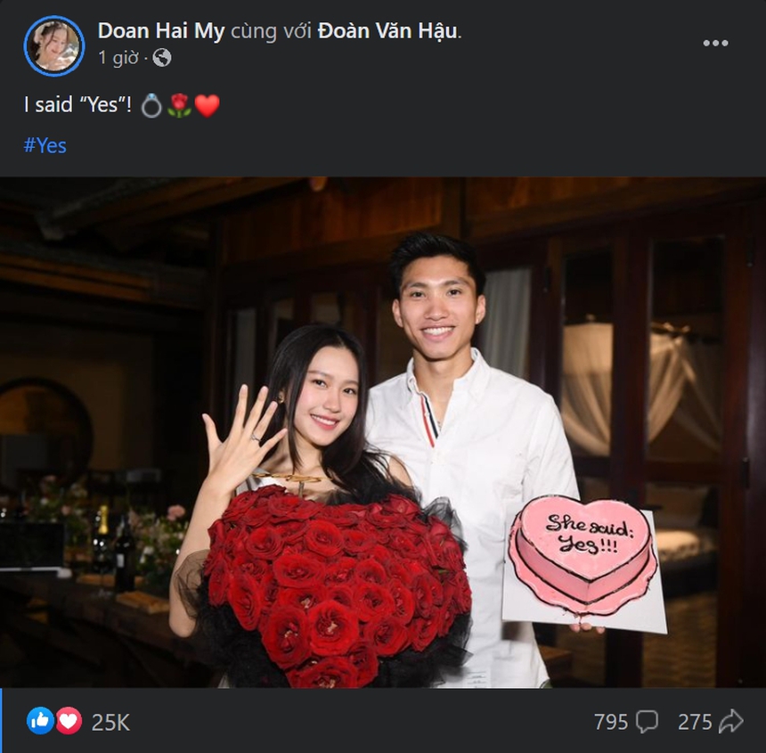 Văn Hậu cầu hôn bạn gái hotgirl Doãn Hải My và cái kết khiến tất cả vỡ òa - Ảnh 3.