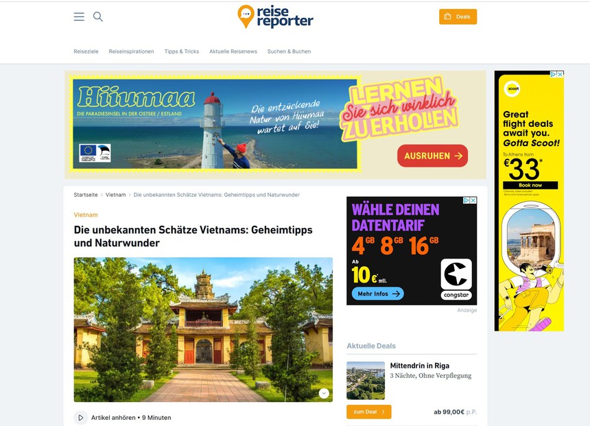 Báo Đức giới thiệu những điểm du lịch đặc sắc của Việt Nam - Ảnh 1.