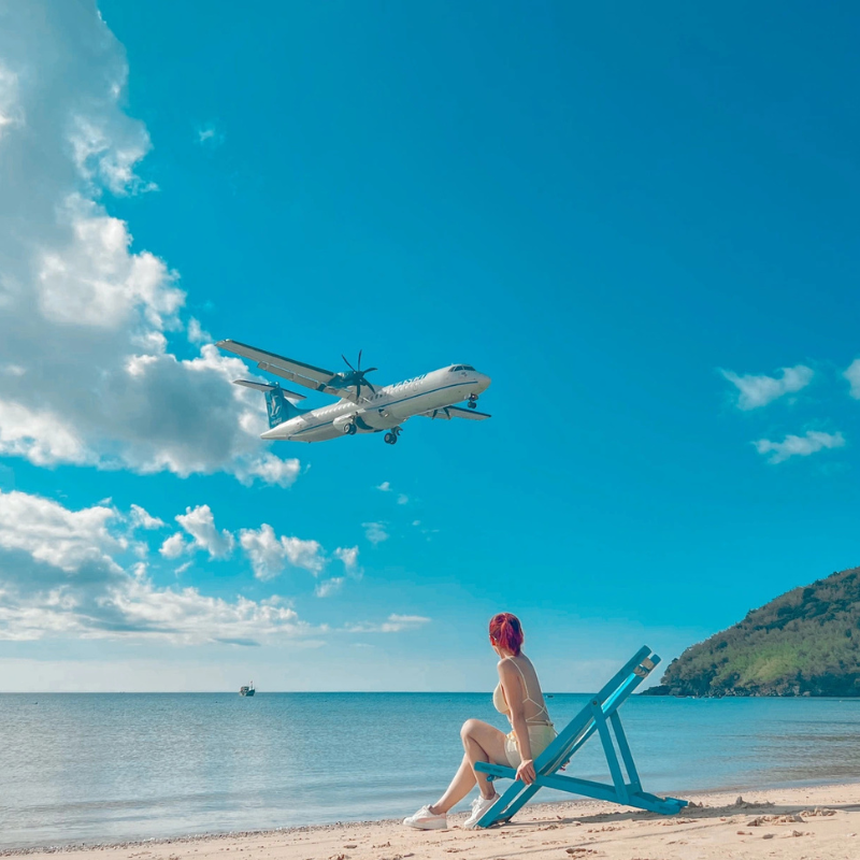 Săn máy bay hạ cánh, lên hình cực ảo ở bãi Đầm Trầu - đặc sản có một không hai tại Côn Đảo - Ảnh 5. Săn máy bay hạ cánh, lên hình cực ảo ở bãi Đầm Trầu - đặc sản có một không hai tại Côn Đảo - Ảnh 5.