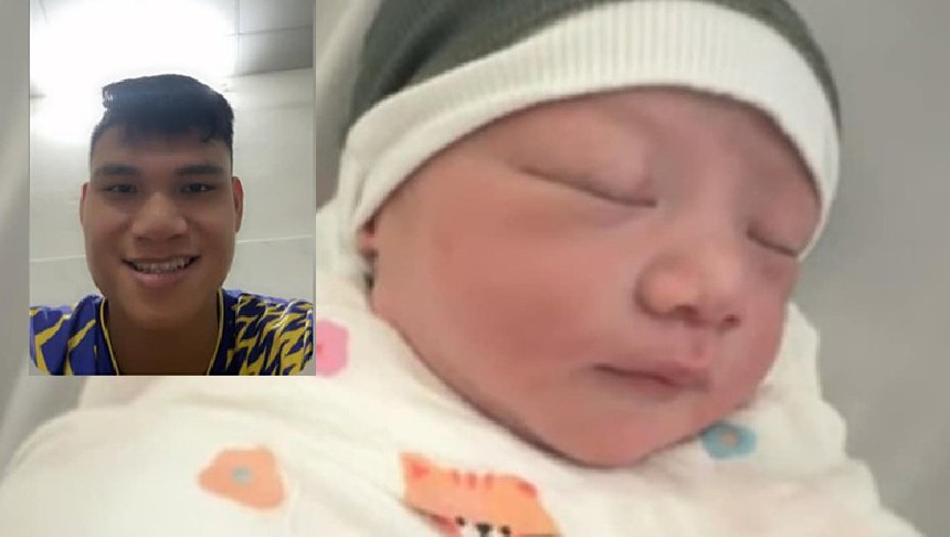 Tân binh Hà Nội phấn khích đón 'quý tử' mới sinh đúng ngày ra mắt ở AFC Champions League - Ảnh 2. Tân binh Hà Nội phấn khích đón 'quý tử' mới sinh đúng ngày ra mắt ở AFC Champions League - Ảnh 2.