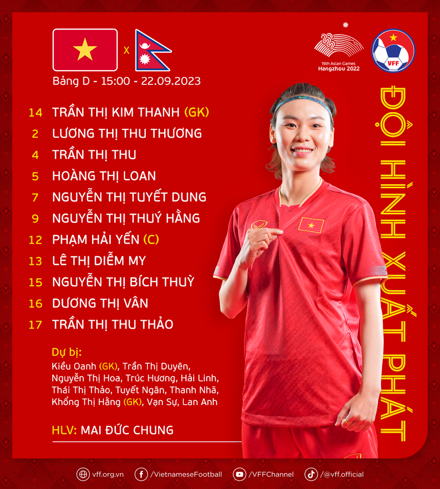 VTV5 VTV6 có trực tiếp nữ Việt Nam vs Nepal? Link nào xem bóng đá ASIAD 2023? - Ảnh 5. VTV5 VTV6 có trực tiếp nữ Việt Nam vs Nepal? Link nào xem bóng đá ASIAD 2023? - Ảnh 5.