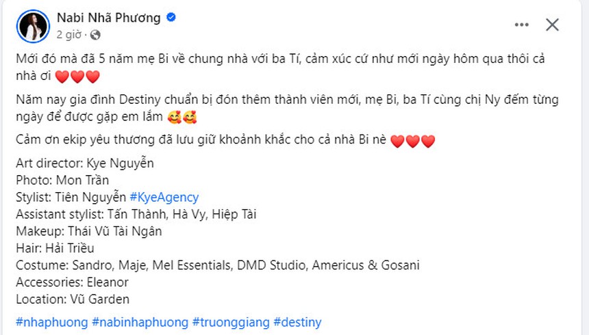 Sao Việt 25/9: Nhã Phương kỷ niệm 5 năm ngày cưới với Trường Giang, Hoa hậu Khánh Vân hóa Hằng Nga dịp Trung Thu - Ảnh 2. Sao Việt 25/9: Nhã Phương kỷ niệm 5 năm ngày cưới với Trường Giang, Hoa hậu Khánh Vân hóa Hằng Nga dịp Trung Thu - Ảnh 2.