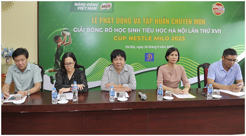 Khởi động Giải bóng rổ học sinh tiểu học Hà Nội lần thứ 17 - Cúp Nestle Milo - Ảnh 2.