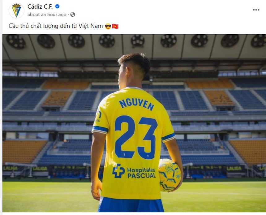 Bóng đá Việt Nam 26/9: Cadiz khen ngợi Vĩnh Nguyên, tiền đạo Việt kiều gia nhập CLB Bình Dương - Ảnh 3.