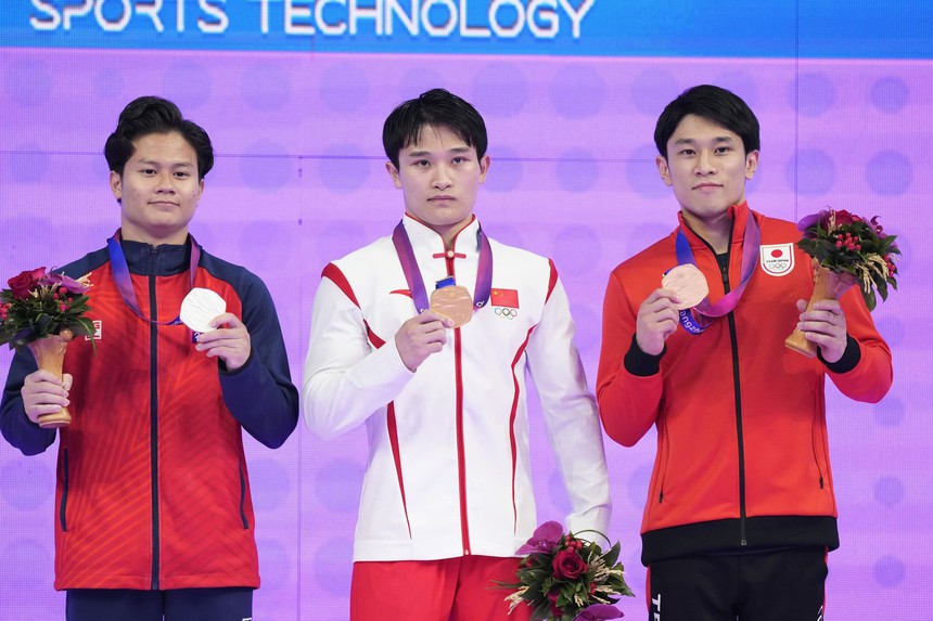 Khánh Phong giành HCB lịch sử cho đội nam thể dục tại ASIAD 2023 - Ảnh 3.