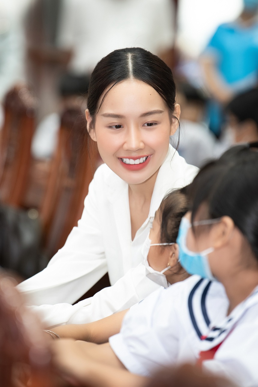 Top 3 Miss World Vietnam 2022 thực hiện chuỗi thiện nguyện kỷ niệm 1 năm đăng quang  - Ảnh 6.