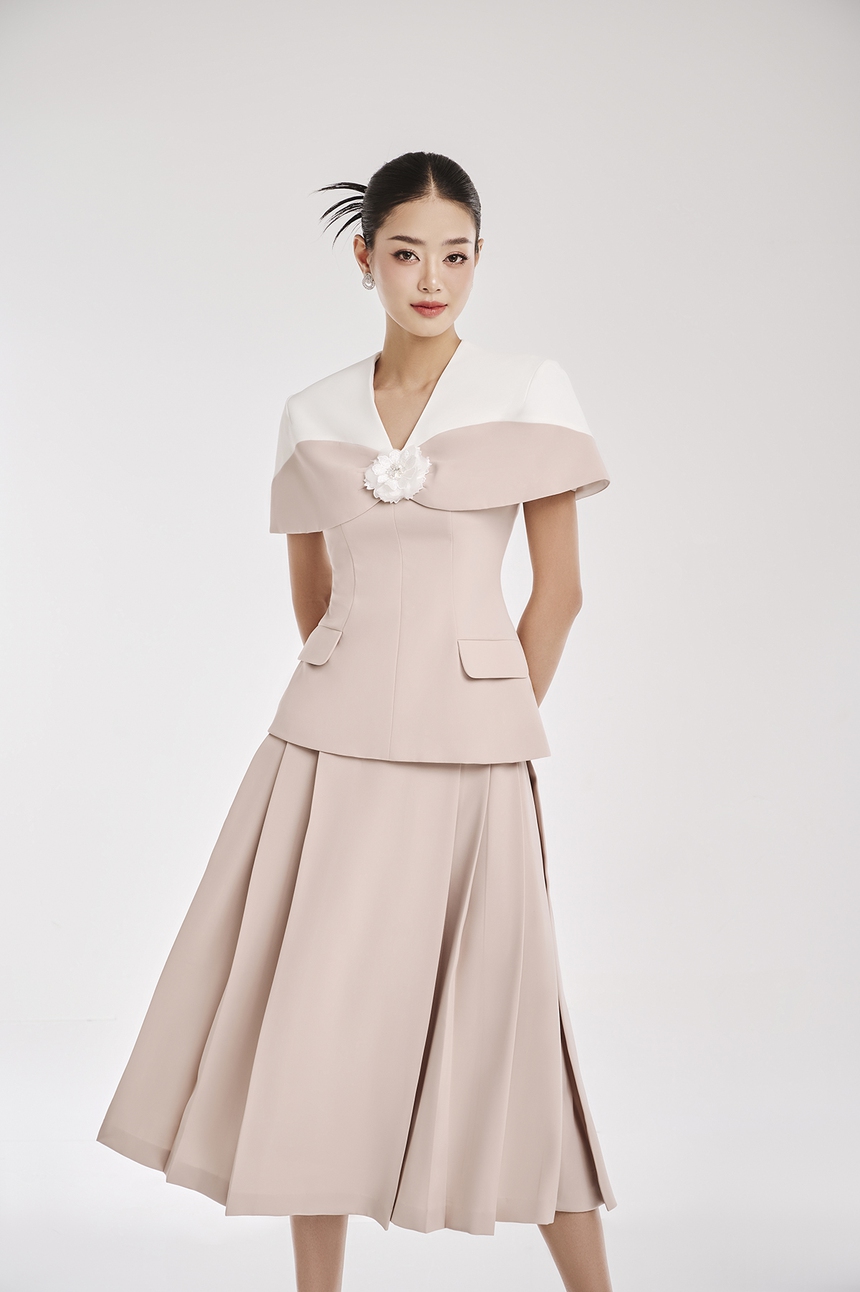 Á hậu Bùi Khánh Linh hoá 'nàng thơ' của NTK Lê Ngọc Lâm - Ảnh 7.