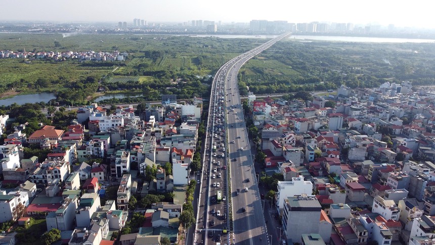 Vẻ đẹp Cầu Vĩnh Tuy 2 vượt sông Hồng nhìn từ trên cao - Ảnh 12. Vẻ đẹp Cầu Vĩnh Tuy 2 vượt sông Hồng nhìn từ trên cao - Ảnh 12.