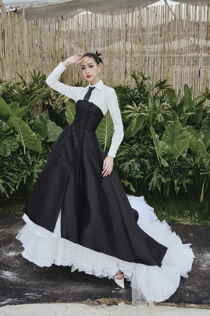 Á hậu Phương Nhi hoá nữ sinh, Bảo Ngọc diễn vedette cho NTK Hà Thanh Việt - Ảnh 4. Á hậu Phương Nhi hoá nữ sinh, Bảo Ngọc diễn vedette cho NTK Hà Thanh Việt - Ảnh 4.