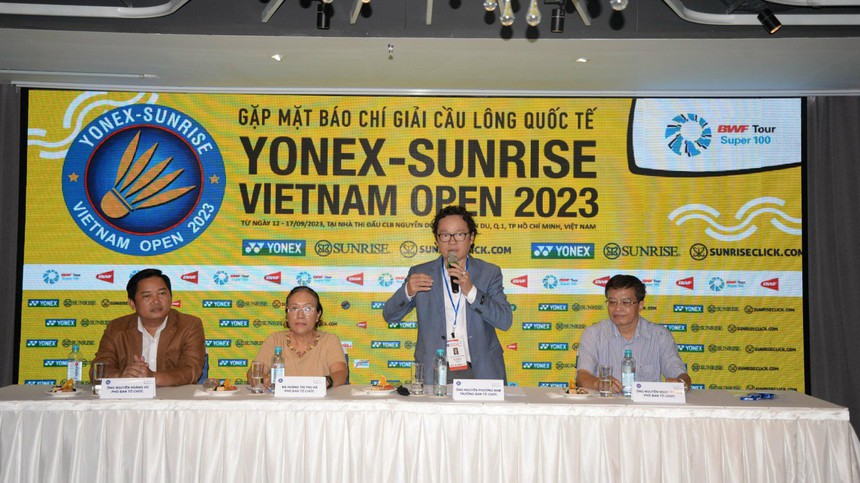 "Hotgirl" Thùy Linh bảo vệ chức vô địch Giải cầu lông Vietnam Open 2023 - Ảnh 1.
