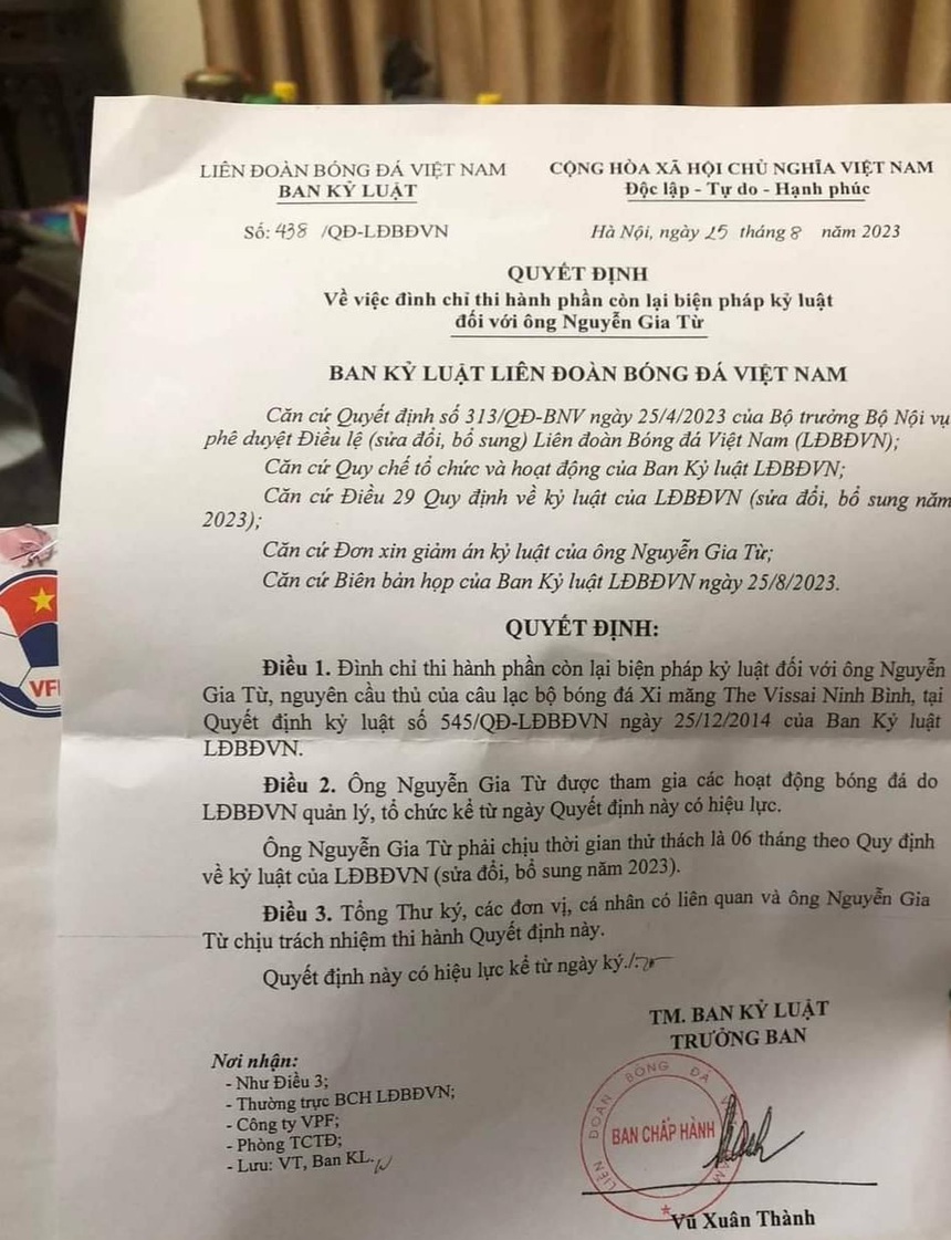 Cựu trung vệ tuyển Việt Nam được giảm án, ước mơ quay trở lại với con đường bóng đá chuyên nghiệp - Ảnh 2. Cựu trung vệ tuyển Việt Nam được giảm án, ước mơ quay trở lại với con đường bóng đá chuyên nghiệp - Ảnh 2.