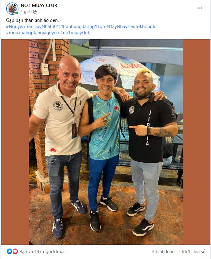 Nguyễn Trần Duy Nhất bất ngờ hội ngộ cao thủ Brazil thích mang quốc kỳ Việt Nam ở LION Championship - Ảnh 2.