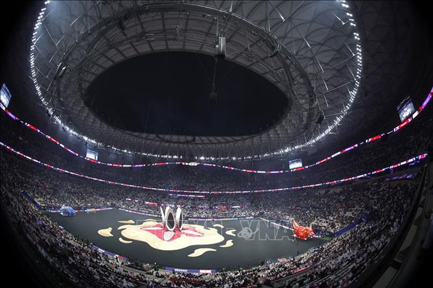 Chùm ảnh lễ khai mạc Asian Cup 2023 đầy màu sắc và ấn tượng - Ảnh 5.
