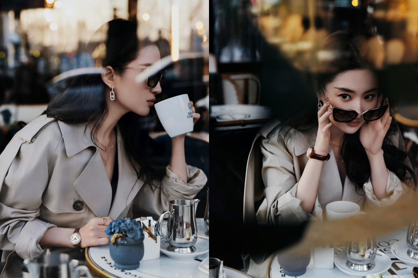 Lưu Diệc Phi khoe nhan sắc thăng hạng ấn tượng tại Paris - Ảnh 7.