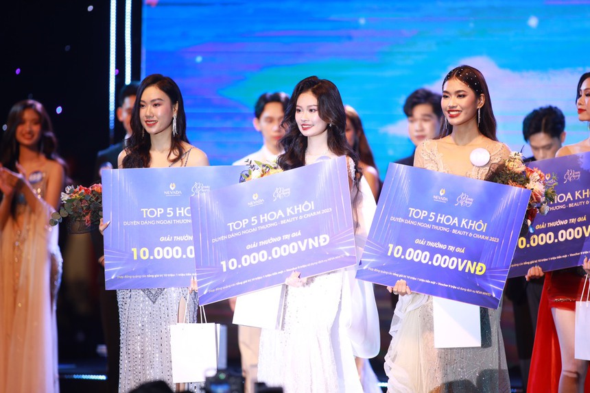 Nữ sinh cao 1m80 chính thức trở thành tân Hoa khôi Duyên dáng Ngoại thương 2023 - Ảnh 2.