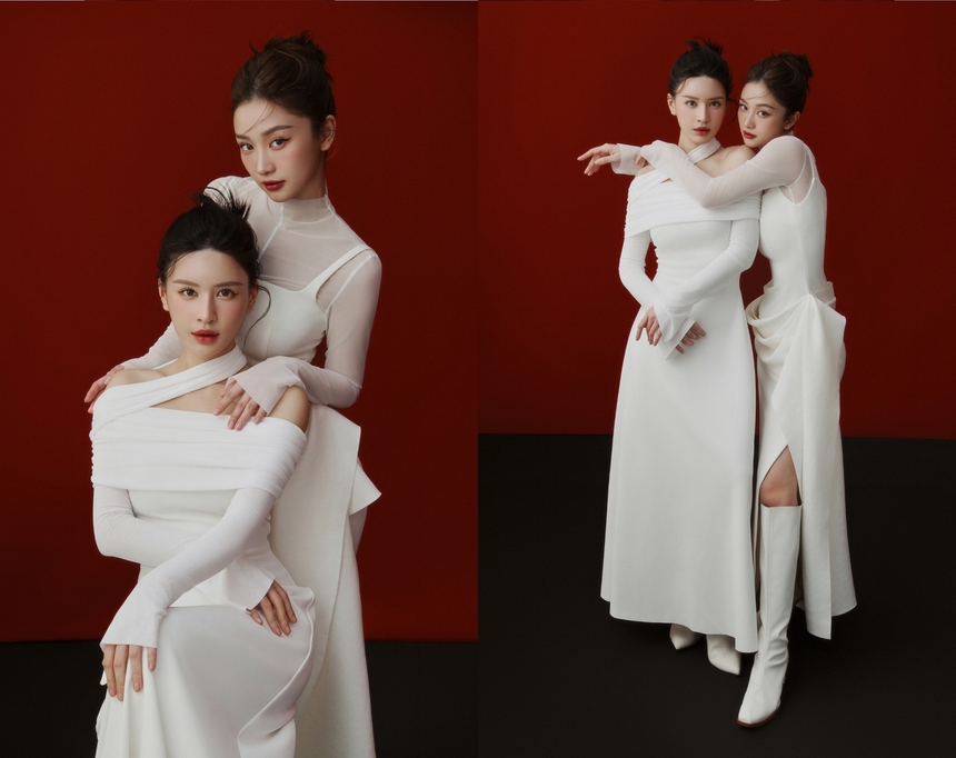 Dàn sao Việt cùng mẹ, chị gái khoe sắc trong bộ hình Tết "Cộng hưởng yêu thương" - Ảnh 8.