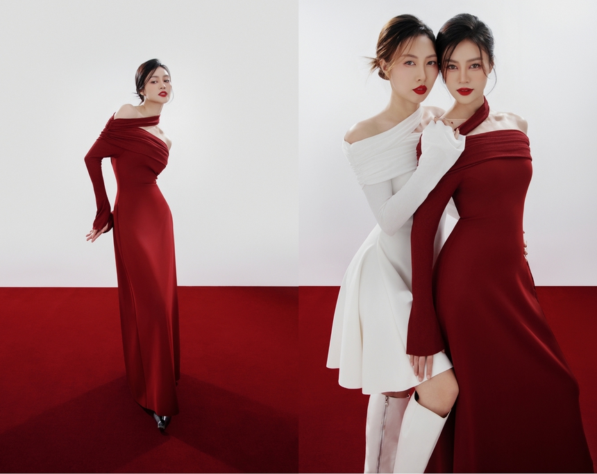 Dàn sao Việt cùng mẹ, chị gái khoe sắc trong bộ hình Tết "Cộng hưởng yêu thương" - Ảnh 9.