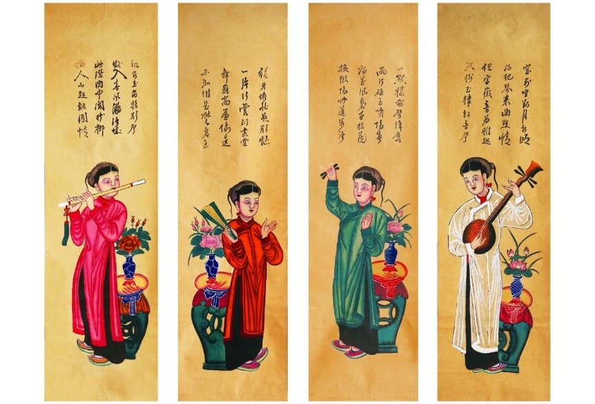 Đưa dòng tranh dân gian đến gần hơn với công chúng - Ảnh 1. Đưa dòng tranh dân gian đến gần hơn với công chúng - Ảnh 1.