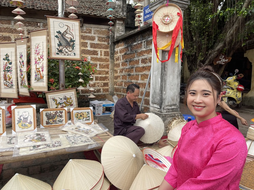 Độc đáo "Tết làng Việt" 2024 tại Làng cổ Đường Lâm - Ảnh 9.