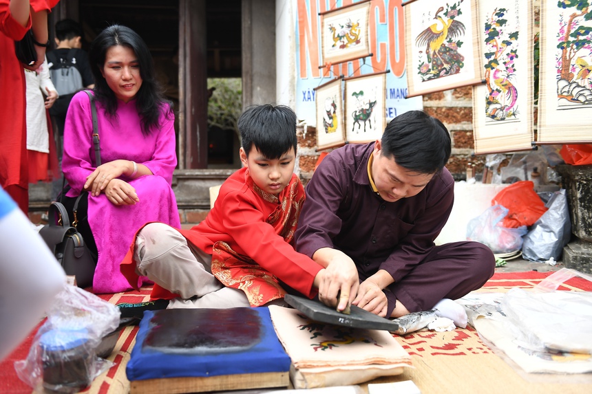 Độc đáo "Tết làng Việt" 2024 tại Làng cổ Đường Lâm - Ảnh 7.