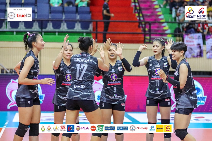 Supreme Chonburi lại thua nhưng Kiều Trinh tiếp tục rực sáng, ghi điểm như máy ở giải nhà nghề Thái Lan - Ảnh 4.