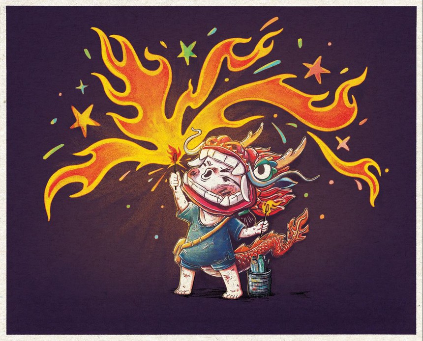 Đến Văn Miếu-Quốc Tử Giám và Hoàng Thành Thăng Long ngắm linh vật Rồng của các họa sỹ trẻ - Ảnh 17.