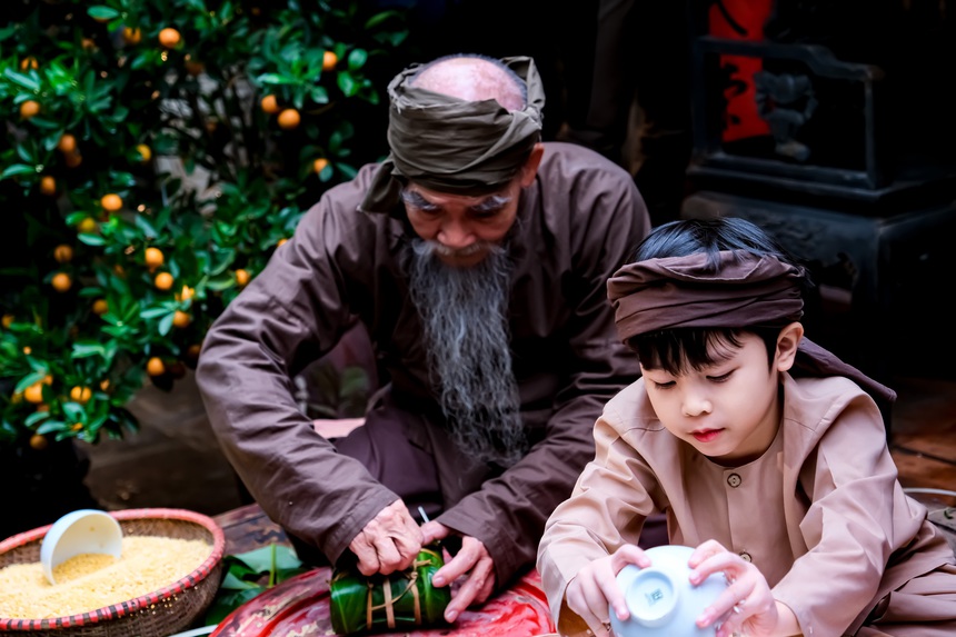 Chùm ảnh: Về Làng cổ Đường Lâm 'ăn Tết xưa' - Ảnh 12.