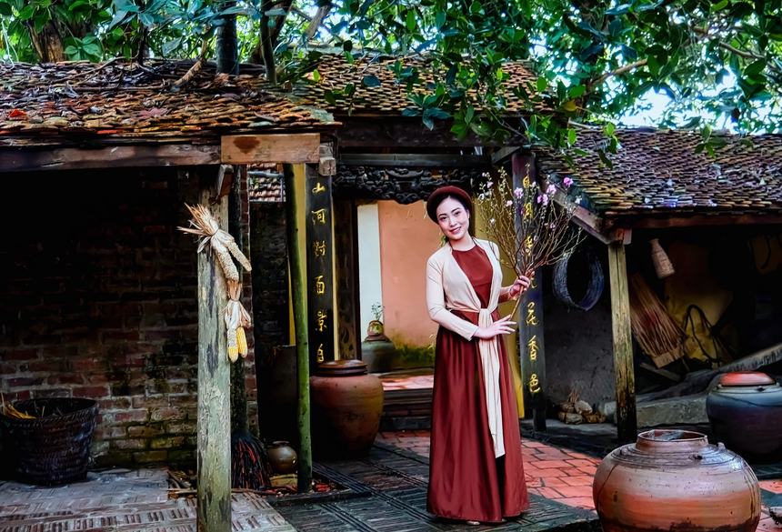 Chùm ảnh: Về Làng cổ Đường Lâm 'ăn Tết xưa' - Ảnh 13.