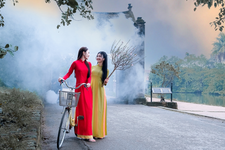 Chùm ảnh: Về Làng cổ Đường Lâm 'ăn Tết xưa' - Ảnh 15.