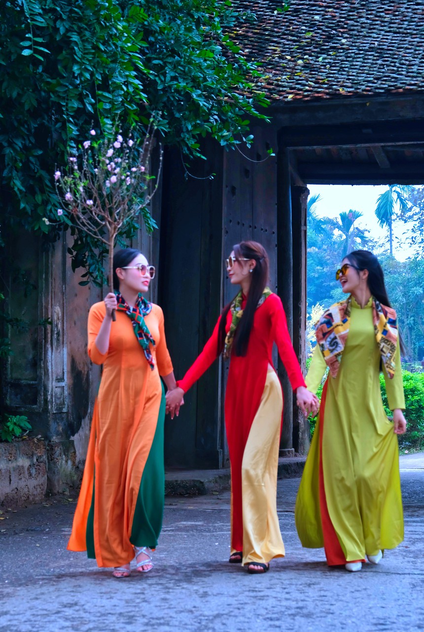 Chùm ảnh: Về Làng cổ Đường Lâm 'ăn Tết xưa' - Ảnh 18.