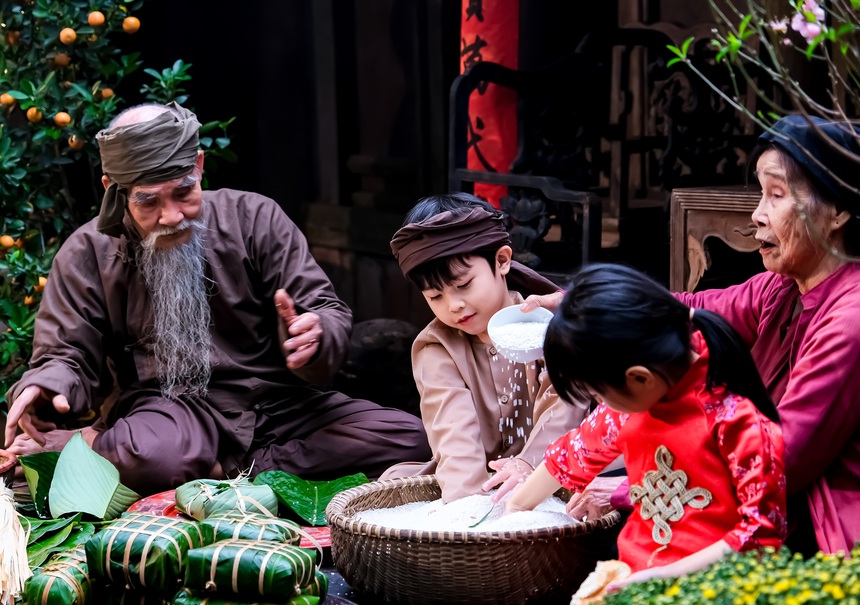 Chùm ảnh: Về Làng cổ Đường Lâm 'ăn Tết xưa' - Ảnh 3.