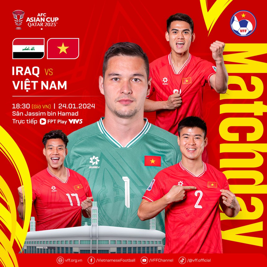Đội hình ra sân Việt Nam vs Iraq: Đỗ Hùng Dũng và Đình Bắc trở lại, Văn Toàn và Quang Hải dự bị - Ảnh 3.