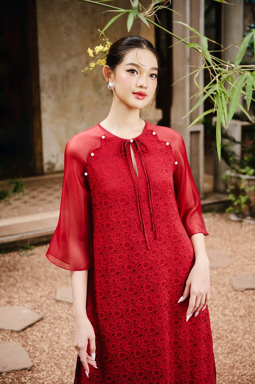 Gợi ý chọn áo dài cách tân trẻ trung cho mùa Tết - Ảnh 13.
