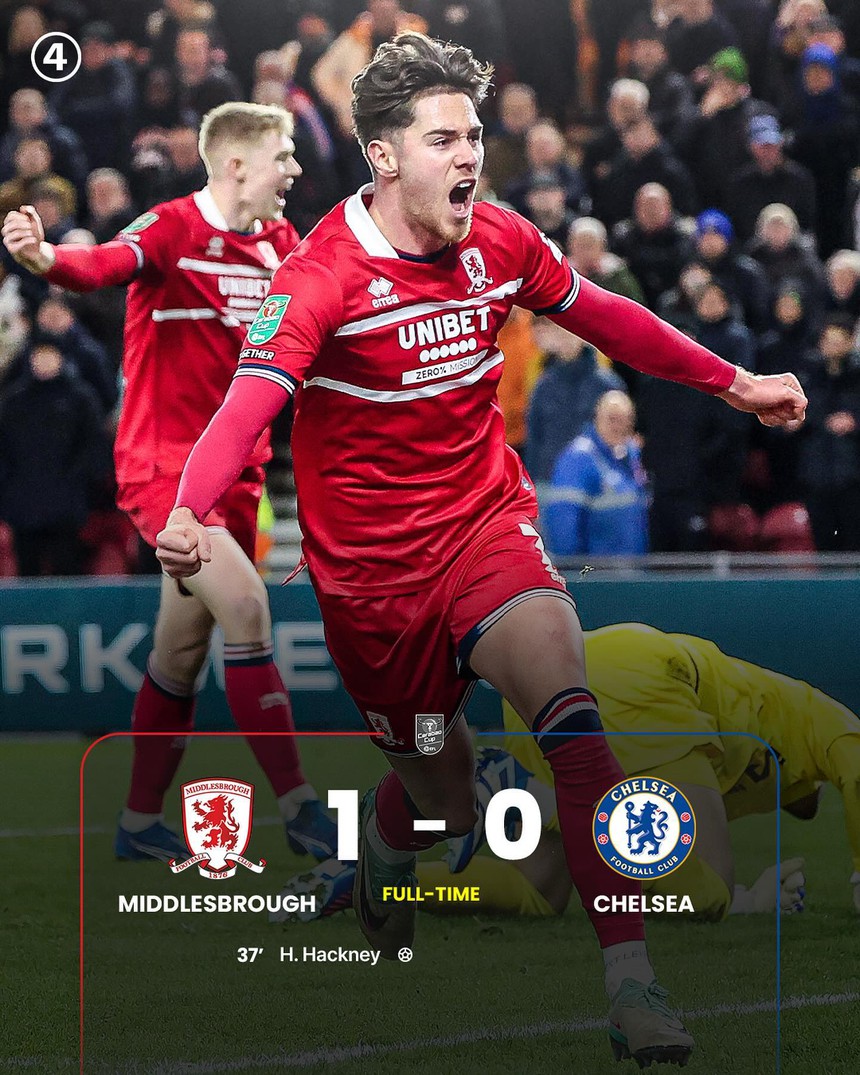 Bỏ lỡ cơ hội khó tin, Chelsea gục ngã trước đội hạng 2 ở bán kết Cúp Liên đoàn Anh - Ảnh 4.